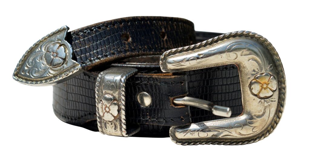 Vintage silver belt buckle