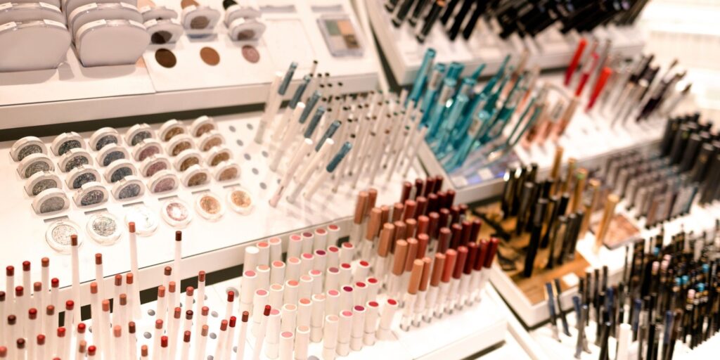 make-up display in superdrug