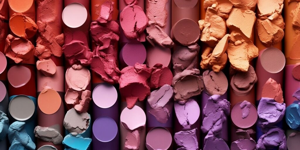 Lipstick colour samples
