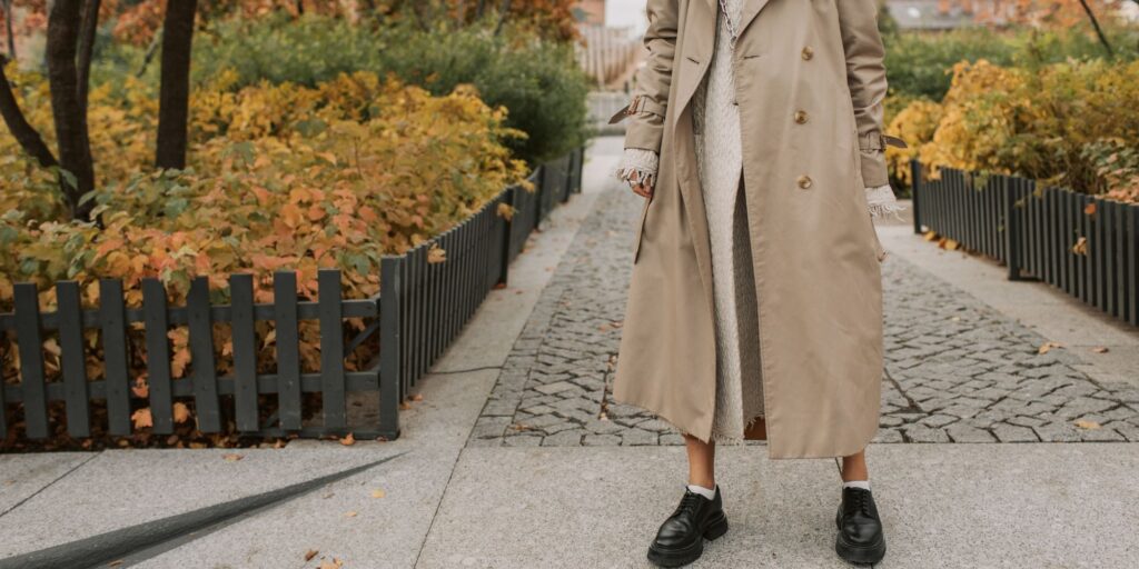 the new look this Autumn is a trench coat